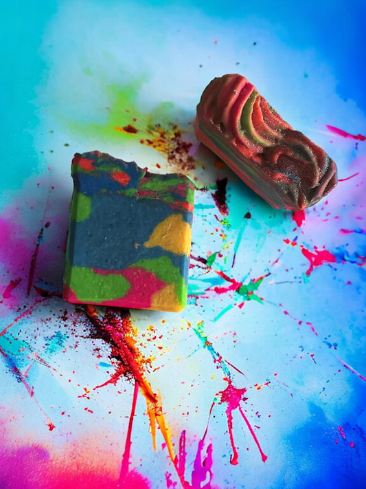 Rainbow Sherbet Cold Processed Soap